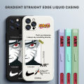 Hontinga for Samsung Galaxy Note 10 Plus Case Side Design Phone Cover Anime Uzumaki Naruto Cover Square Edge Pattern Liquid Silicone Trend Case. 