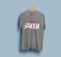 The Joker Printed Cotton Half-Sleeves O-Neck T-Shirt. 