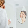 Acrylic Mirror Wall Stickers,Oval Mirror Stickers Self Adhesive, Mirror Stickers, Shatterproof Mirror Sheets for Bathroom Living Room (Silver) Acrylic Mirror Wall Mounted Mirror Stick on Mirror Self Adhesive Oval Shape Mirror Stickers for Bedroom. 