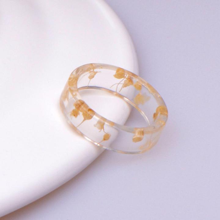 Carat Finger Circle Retro Retro Transparent Ring