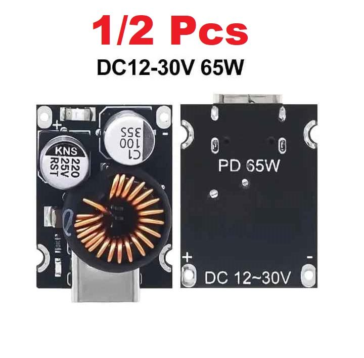 Usb Cpd Charger Module 1/2 Pcs PD65W Fast Charging Module USB Type-C PD3.1 QC3.0 Power Supply ...