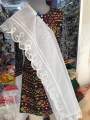 Organza Dupatta 4 Side Cutwork Border. 
