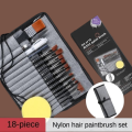 Artist Multipurpose Nylon Hair Paint Brush 18 Piece. 