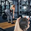 Electronic Digital Sport Stopwatch Timer with Date Time Alarm Compass. 