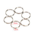 100Pcs/Lot Key Rings DIY Metal Key Holder Split Rings Hoop Metal Loop Keychain. 