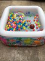 INTEX 57471 - Clear View Aquarium Baby Pool For Kids Inflatable Kids Bath Tub For Children -  62.5 x 62.5 x 19.5 IN. 
