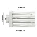 FML 27EX-N 27W Fluorescent Lamp 4 Pin Quad Tube Energy Fluorescent Bulb Bulb Saving 6500K Light Light 4 Compact Rows. 