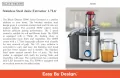 Black and Decker JE800 800W Juice Extractor Stainless Steel 1.7 Litres. 