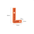 Right Angle Locator 90° Plate Splicing Fixator Orange L-Shaped Square Corner Code Woodworking Scriber Marking Ruler. 