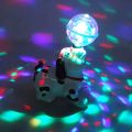 Disco Lightening Ball Dog Toy With Light Music and Bump and Go Action For Kids. 