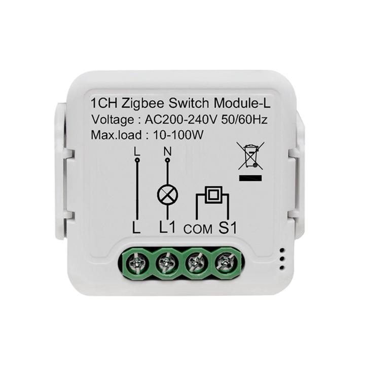 1Pcs Tuya ZigBee 3.0 Smart Light Switch Module 1 Gang