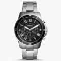 Fossil Men’s Chronograph Quartz Stainless Steel Black Dial 44mm Watch FS5236 Stainless Steel Wrist Watch For Men. 