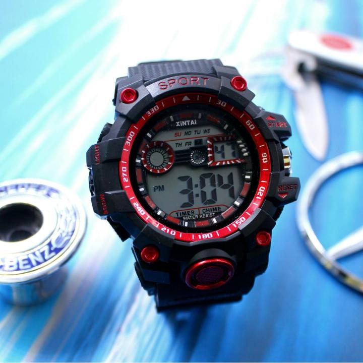 Military Men s Digital Sports Watch For Men Waterproof with LED Back light Watch for Men Daraz.pk