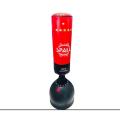 Free-standing punching bag. 