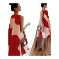 Maternity dress korean version plus size women's dress summer loose fat mm sleeveless midi length. 