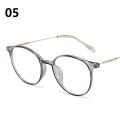 5 Colors Trendy Transparent Round Frames Anti Blue Light Glasses/ Men/Women Metal Frame Reading Plain Glasses Nearsighted Eyewear. 