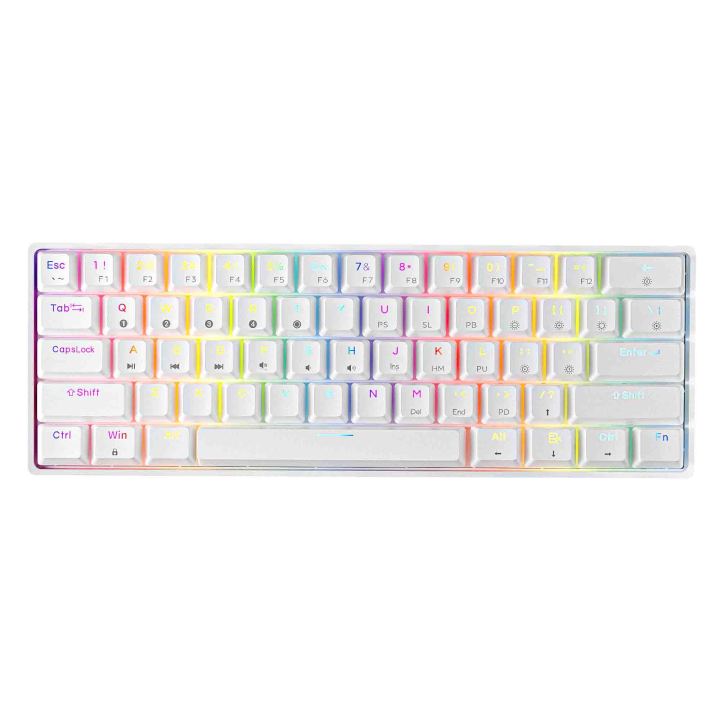 Dierya DK61E Hot-Swappable Mechanical Gaming Keyboard (Yellow Switches)