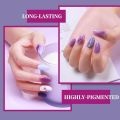 HNM 6 Colors Gel Nail Starter Kit with 48W LED Curing Lamp Base and Top Coat UV LED Soak Off Nail Polish Remover Wrap Manicure Tools Gift Set, Purple Gel Polish Full Set For Beginners DIY at Home uk import a966. 