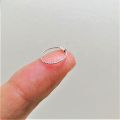 4Pcs 100% Real Chandi NoseRing, Silver Girls Nose Bail, Piercing Nathli For Girls (With Box). 