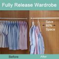 9-hole Space Saving Hanger 360 Rotating Magic Hanger Multi-function Folding Magic Hanger Wardrobe Drying Clothes. 