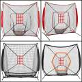 MeterMall Baseball & Softball Practice Hitting & Pitching Net Light Weight Portable For All Skill Levels Easy Fold Up Fiberglass Frame. 
