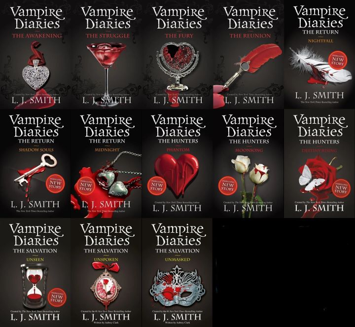 Complete Collection of Vampire Diaries 13 Books Set by L J Smith