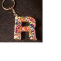 Handmade resin keychains from A to Z. 