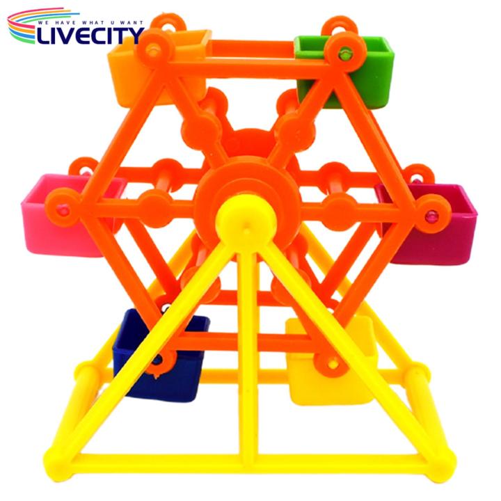 Parrot Toy Stable Structure Parrot Food Feeder Bird Windmill Toy