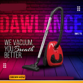 Dawlance Vacuum Cleaner DWVC 770 SMT with 1.8 Litre Capacity - Brand Warranty. 