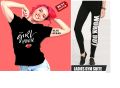 Branded Black Girl Power Gym wear for Females. 