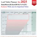 Table Planner for the year 2025 for Monthly, Weekly and Daily planning by Leaf Diaries. 