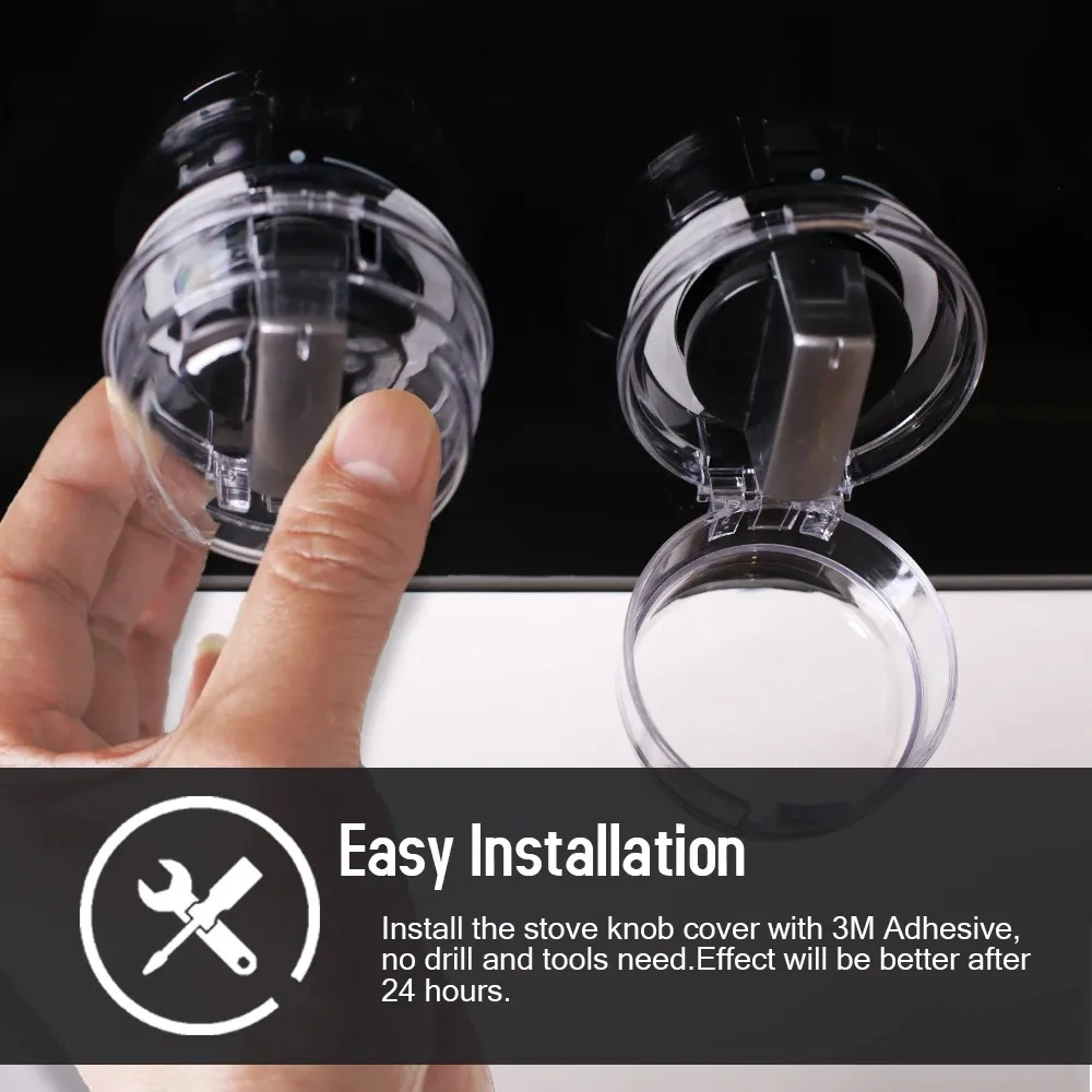 Kiddie Guard Child Protection Home Kitchen Oven Gas Cooker Button Knob Pack Of 2