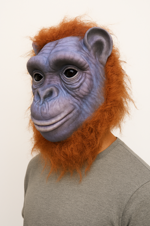 Monkey%20/%20Orangutan%203D%20Face%20Mask%20with%20Small%20Hair%20%E2%80%93%20Premium%20Foam%20Fabric%20Animal%20Mask%20for%20Halloween,%20Cosplay%20&%20Costume%20Parties%20-%20Image%205