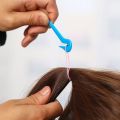 2Pcs Hair Band Cutters Disposable Elastic Rubber Band Remover Picks For Women-blue purple. 