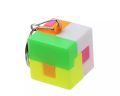 Intelligence Cube Puzzle Educational Lock Toy Keychain Keyring Holder - Puzzle with Key Chain Rings. 