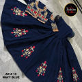 Embroidered Maxi with coaty-Party Wear Maxi-Dresses For Women-Brand Nomi Style Wipe​. 