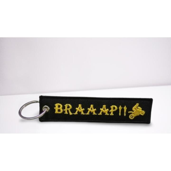 BRAAAP Keychain Key Ring for sports Car Motorcycles Bike Biker Key ...