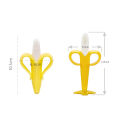 Silicone teether baby infant bite teethers Baby Fruit Teething Toy Mainan Gigit Bayi Lembut Berbentuk Buah-Buahan. 