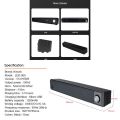 Kisonli LED-909 RGB USB Soundbar SPEAKER - Wireless Bluetooth Speaker With Colorful Light - Huge Surround Sound with Custom-Spool Volume Control - Built in FM Radio - KISONLI Portable Bluetooth Soundbar RGB Colors Light With Super Bass & Multi LED Sound. 