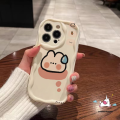Cartoon Cute Rabbit Phone Case Compatible for IPhone 7Plus 11 13 12 15 14 Pro Max XR 7 15 6 8 6S Plus XS MAX X SE 2020 Lovely Rabbit 3D Wavy Curved Edge Soft Back Cover. 