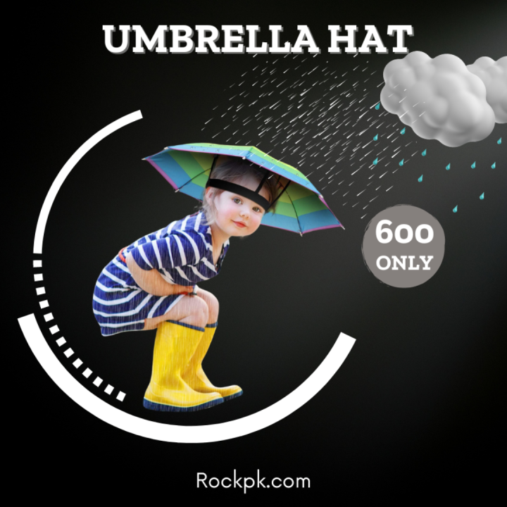 Umbrella Hat - Hands-Free Rain and sun Protection