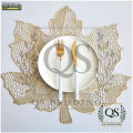 QS Flower Placemats  2pc 4pc 6pc Metallic Placemats with Hollow Out Design Heat Resistant Non-Slip Vinyl Floral Table Mats for Dining Table Wedding Kitchen Party Decor | QS Bedding. 