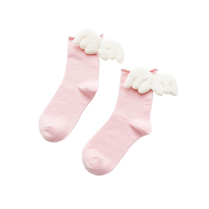 Girls%20Red%20Color%20Fashion%20Angel%20Wing%20Socks%20for%204%20to%206%20Year%20-%20Image%203