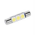 10Pcs 3-SMD 29-30mm 6641 Fuse LED Bulb Vanity Mirror Light Sun Visor L Auto. 