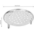 Steamer Stand Steamer Pot Stainless Steel Steamers Stand and Steamer Rack High Quality 8" 10" 12" 13" inch Stainless Steel Steamer Rack Rack Insert Stock Pot Steaming Tray Kitchen Home for Steam chicken Roast Steamer machine. 