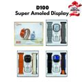 OKPU D100 AMOLED Display With Airbirds ND extra straps FULL SCREEN SMART WATCH - New Style -. 