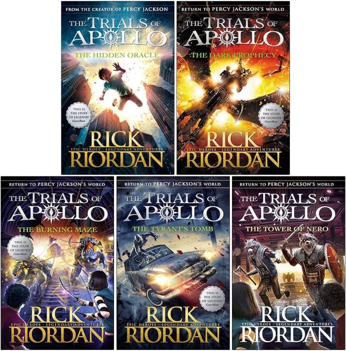 Trials of Apollo Series Rick Riordan Collection 5 Books Set