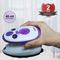 Travel Iron Quilting Mini Steam Craft Iron with Ceramic Soleplate | Small Compact Travel Steamer - Perfect for Travel, Quilting & Sewing - Purple/White. 