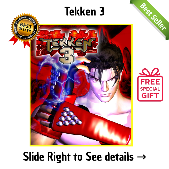 Tekken 3 - PC GAME (DIGITAL DOWNLOAD VIA GOOGLE DRIVE/MEDIAFIRE) - QR CODE + SPECIAL GIFT
