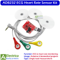 AD8232 ECG Heart Rate Monitoring Sensor Module Single Lead Pulse Measurement Kit for Arduino DIY Projects by Electrica. 